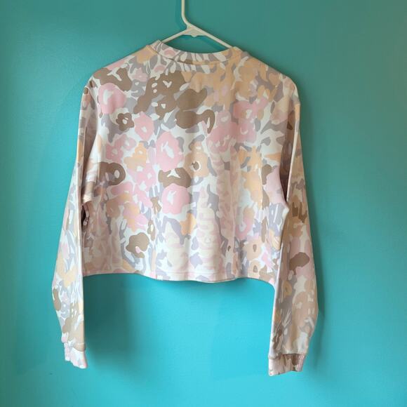 Adidas Womens Graphic Sweatshirt Pastel Camo Size Large Camouflage pullover - Picture 10 of 11